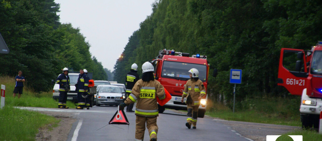 Kolizja na trasie Kujan - Więcbork