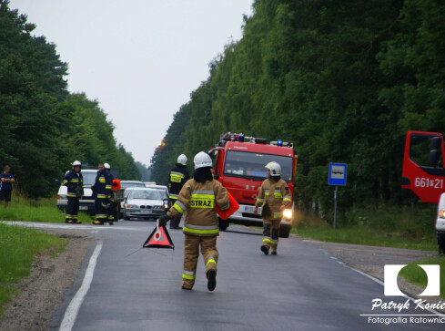 Kolizja na trasie Kujan - Więcbork - grafika