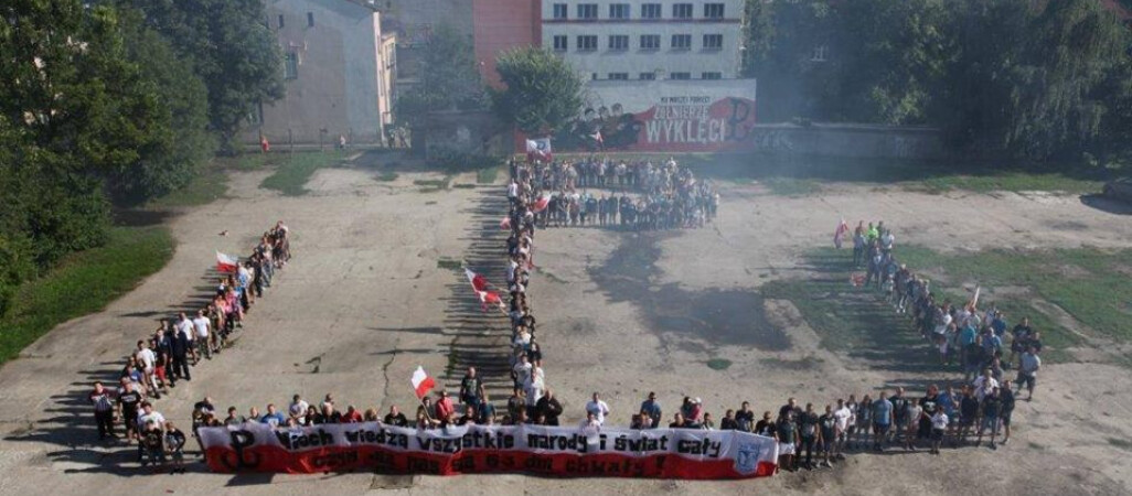 Żywa kotwica w rocznicę Powstania Warszawskiego