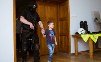 Policjanci spełnili marzenie 6-letniego Adasia