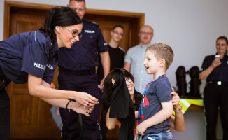 Policjanci spełnili marzenie 6-letniego Adasia