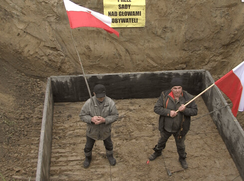 Kolejny protest przeciwko budowie linii energetycznej - grafika