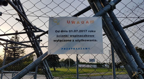 Ścianka wspinaczkowa zamknięta - grafika