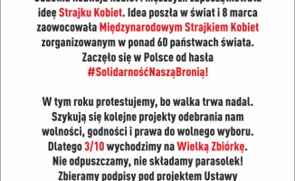 Kolejny strajk kobiet. Czarny wtorek 3 października