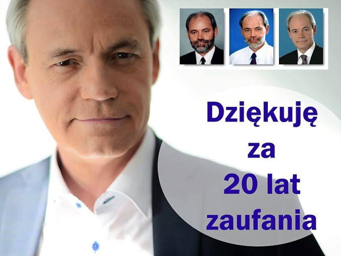 20 lat zaufania do Adama Szejnfelda - grafika