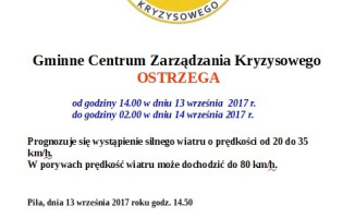 Dziś będzie silnie wiało - ostrzega IMGW