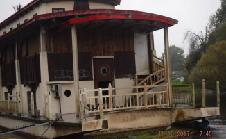 Trzy małe kotki wyciągnęli z rzeki strażacy i strażnicy