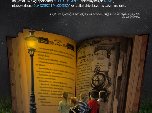 Zbiórka książek dla dzieci z pilskiego szpitala - grafika