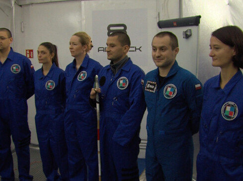 Pierwsza misja marsjańska na pilskim lotnisku - grafika