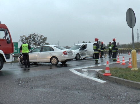 Wypadek na pilskiej obwodnicy - grafika