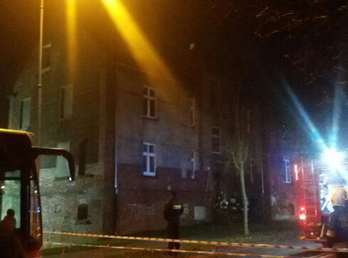 Pożar w kamienicy przy Staromiejskiej w Pile - grafika