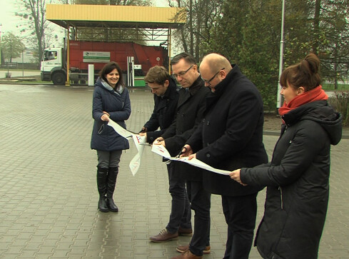 Pilska zajezdnia MZK po remoncie - grafika