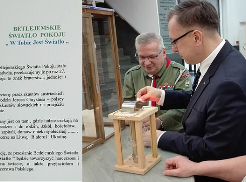 Betlejemskie światełko pokoju - grafika