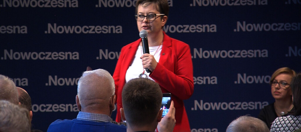 Katarzyna Lubnauer na spotkaniu w Pile