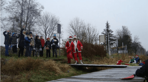 Mikołaje wypłyną kajakami na Gwdę - grafika