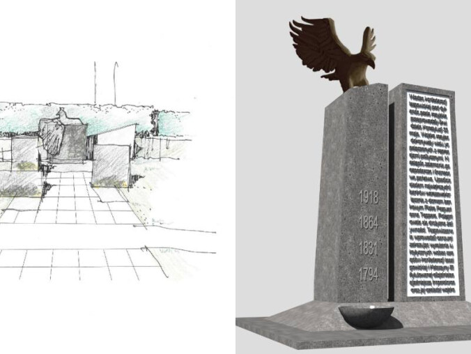 Jak będzie wyglądał pomnik? - grafika
