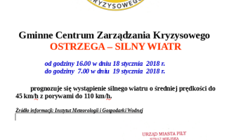 Zamiecie i zawieje śnieżne i silny wiatr