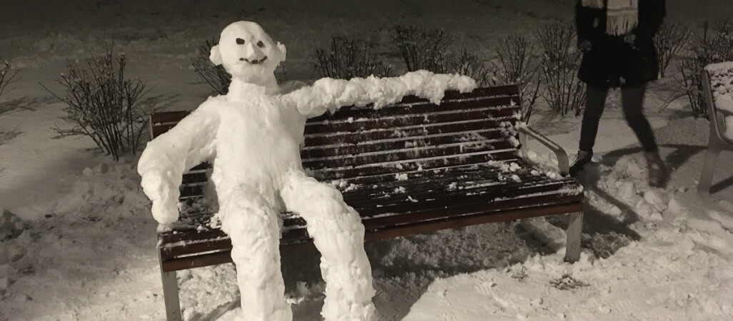Prawdziwy wysyp bałwanów na pilskiej Wyspie