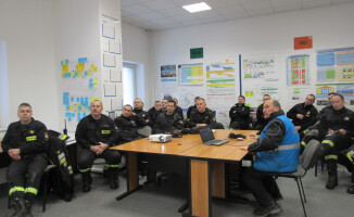 Strażacy w Philips Lighting Poland