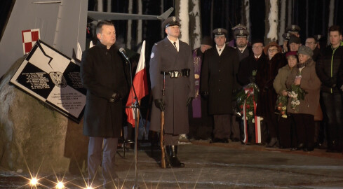 Mariusz Błaszczak o katastrofie samolotu CASA - grafika