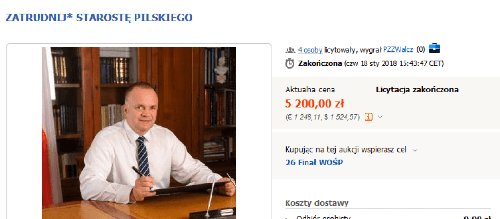 Starosta wylicytowany, prezydent jeszcze nie