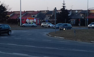 Zderzenie na rondzie