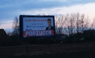Bilbordy posła Porzucka zachęcają do kontaktu