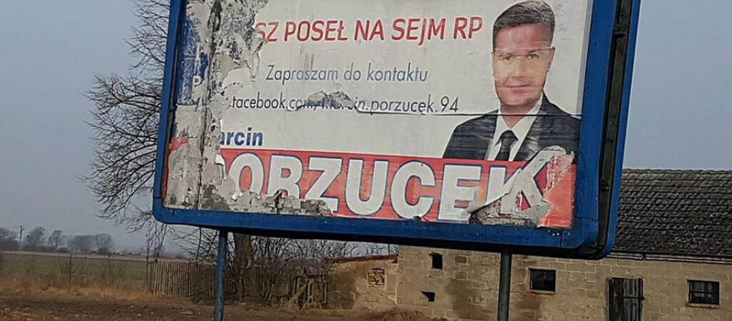Bilbordy posła Porzucka zachęcają do kontaktu