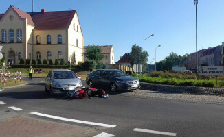 Kolizja na rondzie. Groźnie to wyglądało