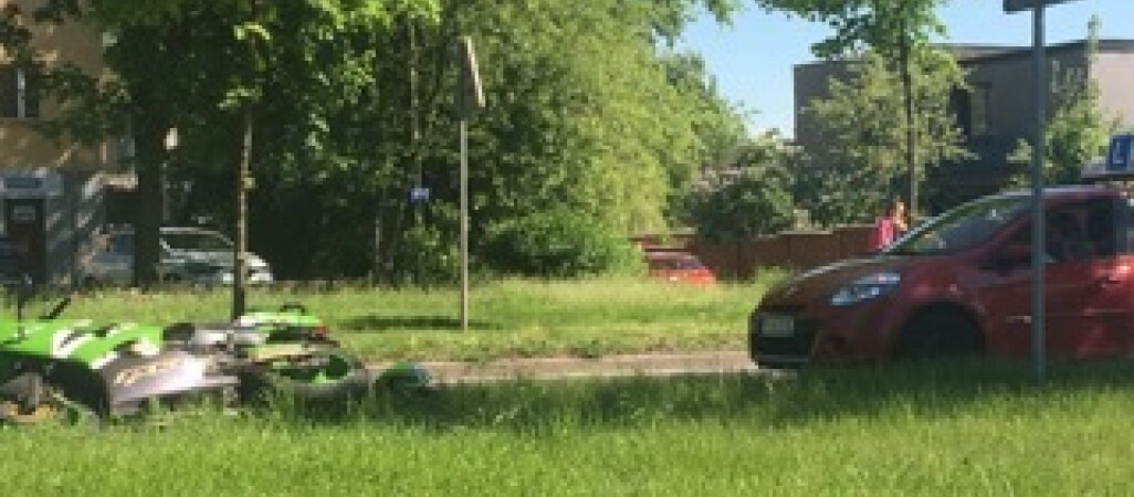 Zderzenie "Elki" z motocyklistą