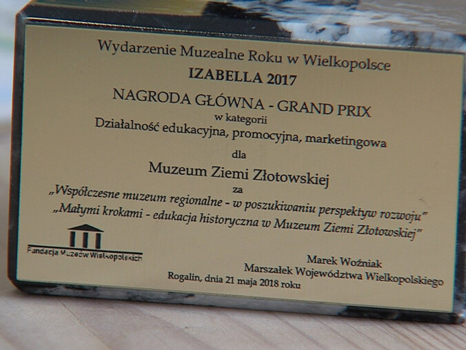 Muzeum Ziemi Złotowskiej nagrodzone przez marszałka - grafika