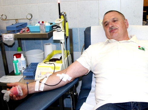 Jan Majewski z Ciszkowa oddał 80 litrów krwi - grafika