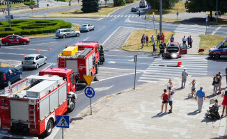 Wypadek w centrum Piły [GALERIA]