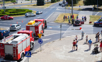 Wypadek w centrum Piły [GALERIA]