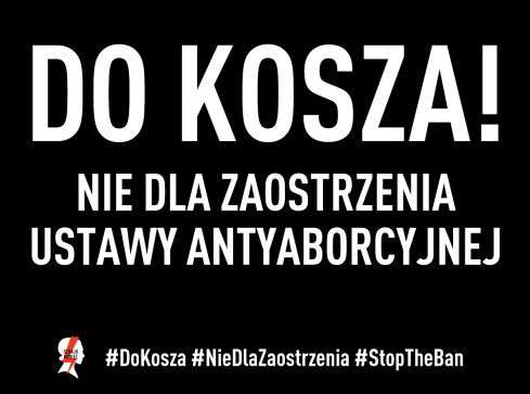Protest przeciwko zaostrzeniu ustawy antyaborcyjnej - grafika