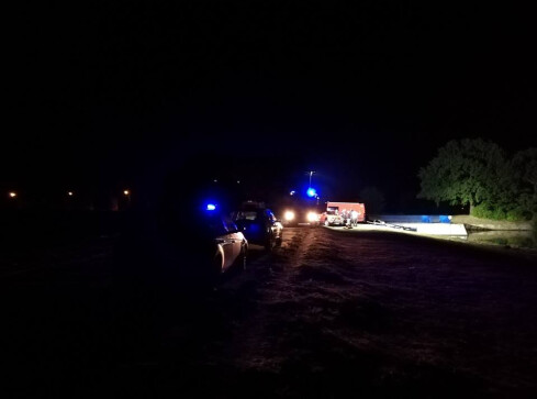 Trzech panów w łódce - poszukiwania policji i straży - grafika