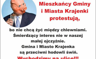 Mieszkańcy Krajenki mówią: NIE dla świniarni