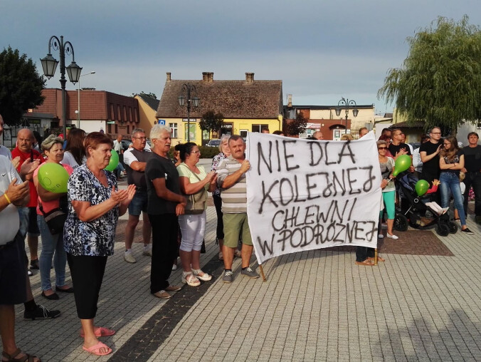 Protest mieszkańców Krajenki [GALERIA] - grafika