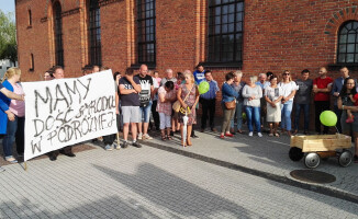 Protest mieszkańców Krajenki [GALERIA]