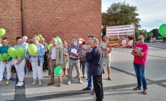 Protest mieszkańców Krajenki [GALERIA]