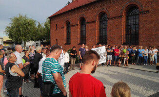 Protest mieszkańców Krajenki [GALERIA]