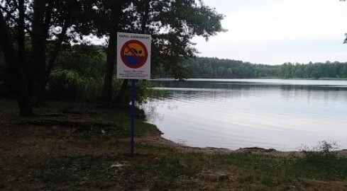 Zakaz kąpieli na jeziorze Leśnym w Stobnie - grafika
