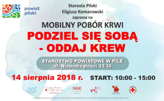 Mobilny pobór krwi już jutro