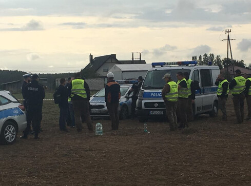 Protest rolników w Byszkach. Interweniowała policja - grafika