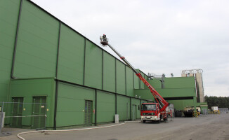 Pożar w firmie produkującej opony i dętki