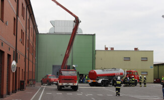 Pożar w firmie produkującej opony i dętki