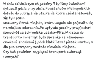 Czy tak powinien wyglądać transport rannych zwierząt?