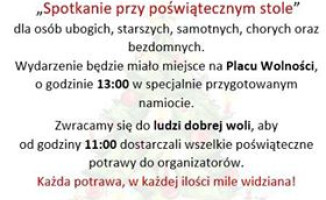 Spotkanie przy poświątecznym stole