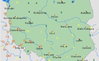 Skrajnie różna pogoda w Polsce