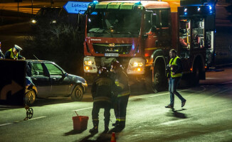 Wypadek przy al. Piastów [GALERIA]